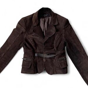 Vintage Brown Suede Jacket